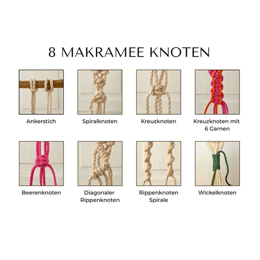 DIY Makramee Basic Knoten Anleitung- PDF zum Download