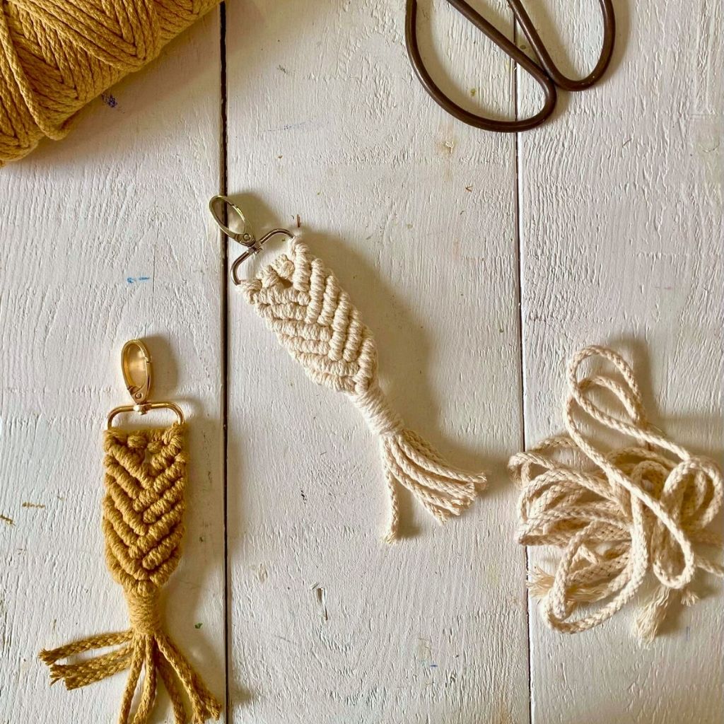 DIY Macrame Keychain Tutorial - PDF Download