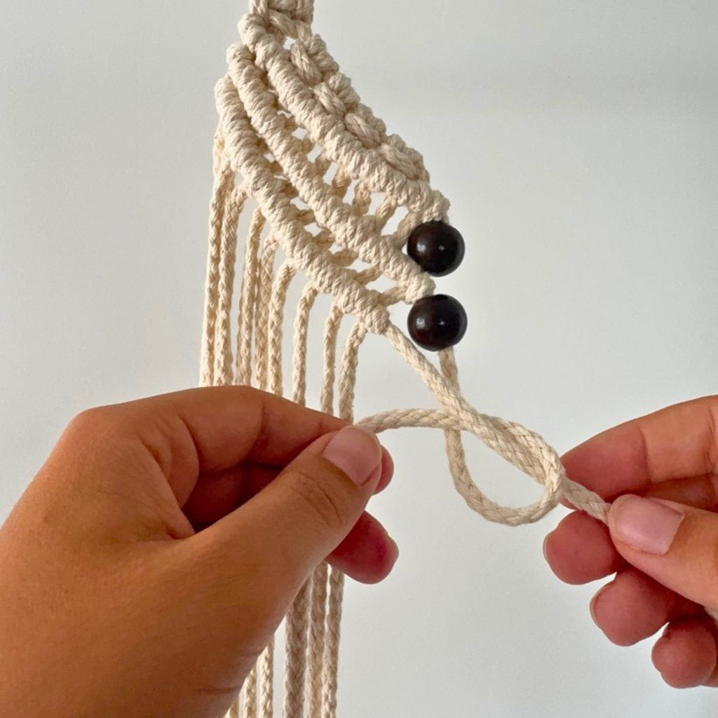 DIY Macramé Plant Hanger with Beads - PDF Tutorial