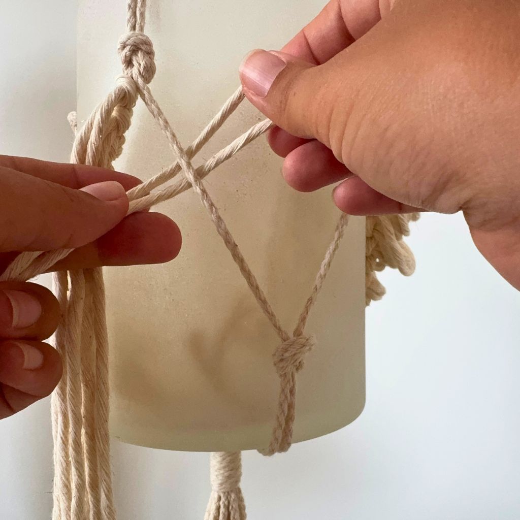 DIY Makramee Pflanzenhänger Fransen - PDF Anleitung