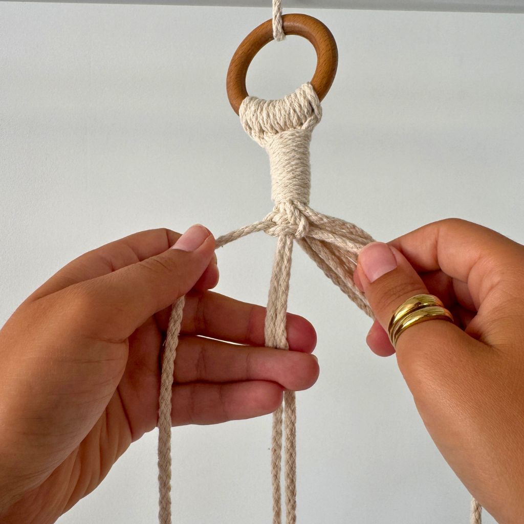 DIY Macramé Plant Hanger Spiral - PDF Tutorial