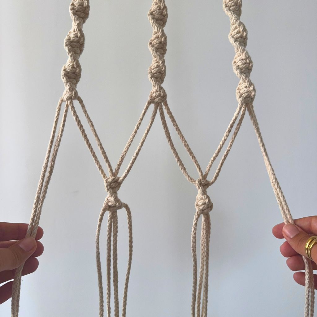 DIY Macramé Plant Hanger Spiral - PDF Tutorial