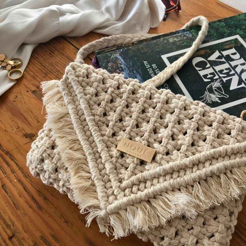 DIY Makramee Umhängetasche 