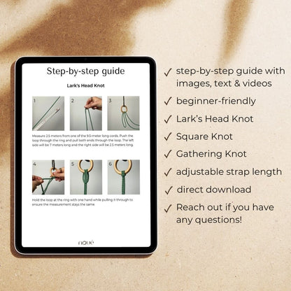 DIY Makramee Yogamattengurt - PDF Anleitung
