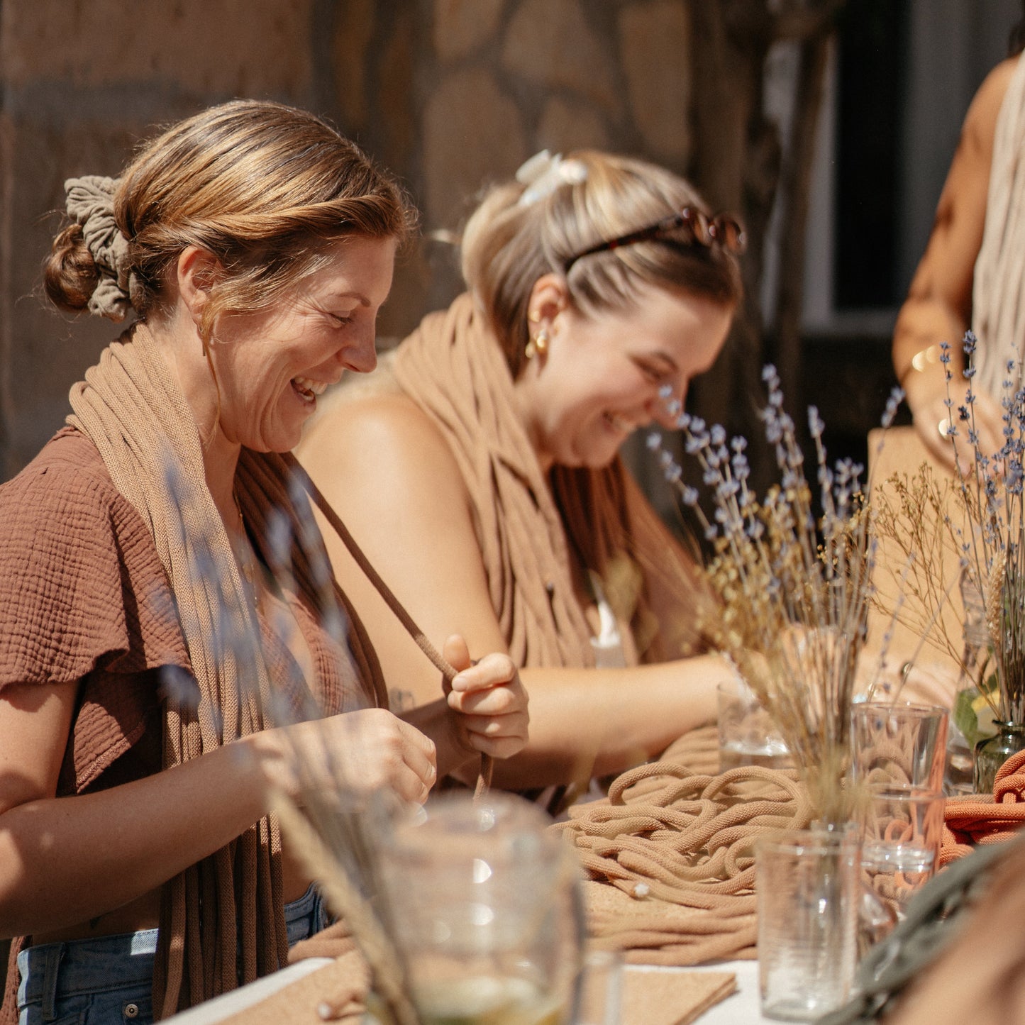 Kreativer Workshop in Palma de Mallorca: Makramee Tasche