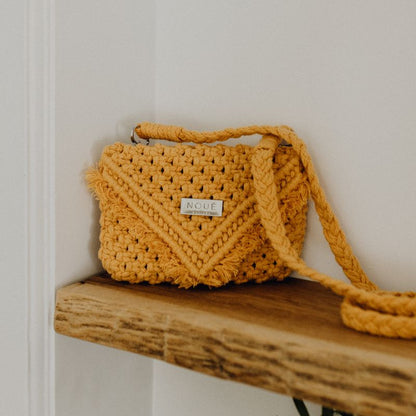 DIY Makramee tasche von Noué in orange