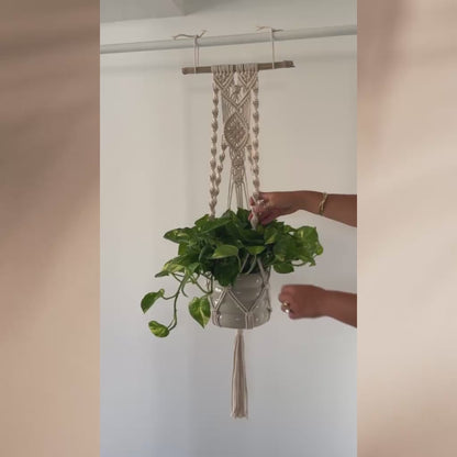 DIY Makramee Pflanzenhänger für die Wand - PDF Anleitung