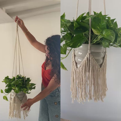 DIY Makramee Pflanzenhänger Fransen - PDF Anleitung
