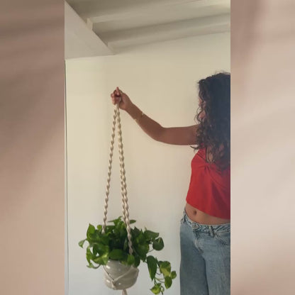 DIY Macramé Plant Hanger Spiral - PDF Tutorial